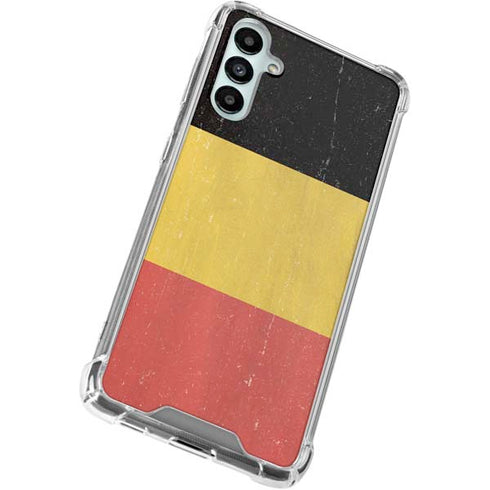 Belgium Flag Distressed Galaxy A15 5G Clear Case